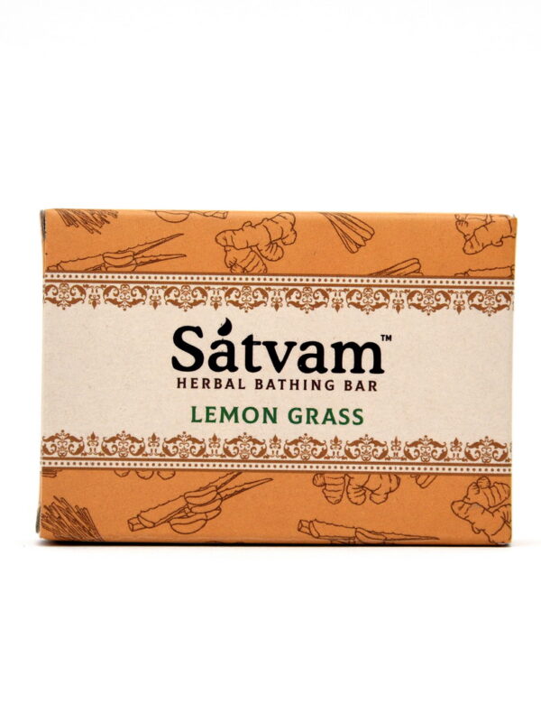 Satvam Herbal Bathing Bar LEMONGRASS individual (75gm)