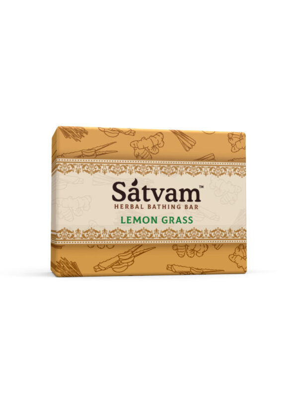 Satvam Herbal Bathing Bar LEMONGRASS individual (75gm)