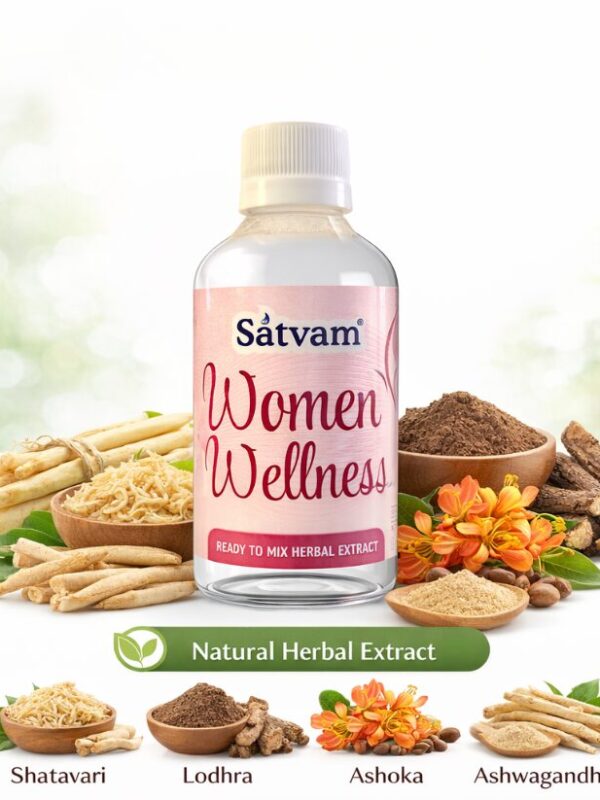 Satvam Women Wellness – Ready to Mix Herbal Extract 100ml