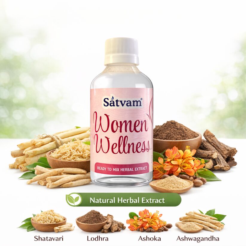 Satvam Women Wellness - Ready to Mix Herbal Extract 100ml