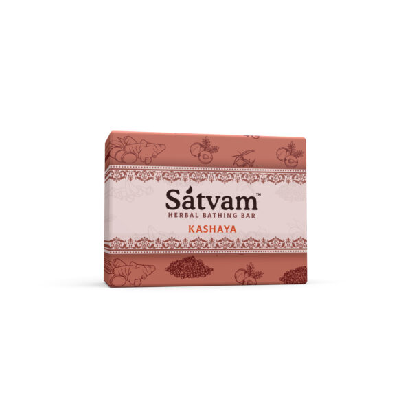 Satvam Herbal Bathing Bar KASHAYA individual (75gm) - Image 2