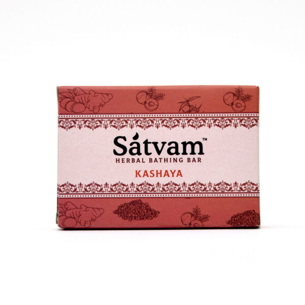 Satvam Herbal Bathing Bar KASHAYA Dual Pack (75gm x 2) - Image 4