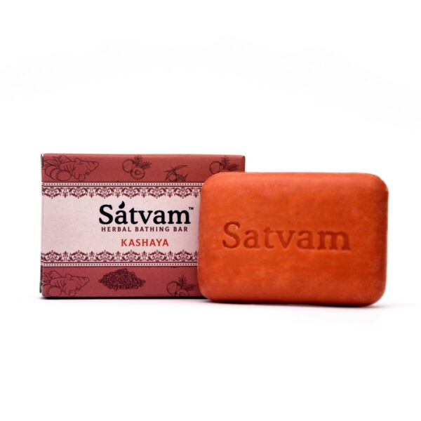 Satvam Herbal Bathing Bar KASHAYA Dual Pack (75gm x 2) - Image 5