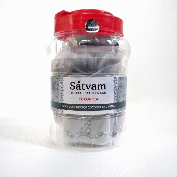 Satvam Herbal Bathing Bar -COCORECA (pack of 7 * 75g) - Image 2
