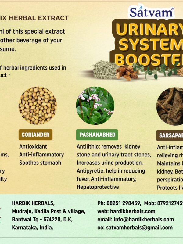 URINARY SYSTEM BOOSTER –Ready to MIX Herbal Extract-200ml