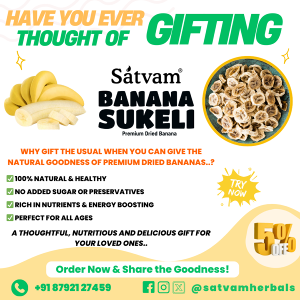 Satvam Banana Sukeli - 100g - Image 3