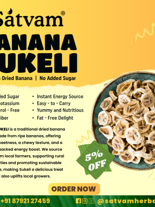 Satvam Banana Sukeli – 100g