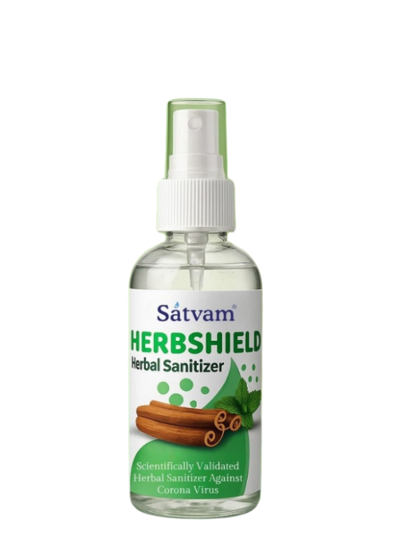 Satvam Herbshield Herbal Sanitizer – 100ml